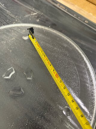 Plato  microondas cristal nuevo