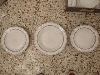 Vajilla Harmonía de Porcelana Blanca
