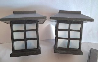 2 Faroles Solares Exterior 9x10cm