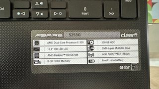 Ordenador Acer Aspire 5253G de 15,6 pulgadas