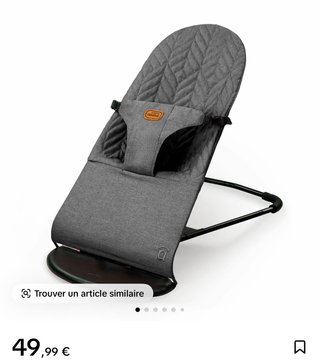 Columpio para bebé gris