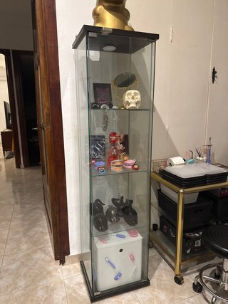 Vitrina expositora cristal y plástico