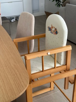 Silla evolutiva madera con bandeja