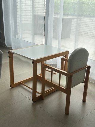 Silla evolutiva madera con bandeja