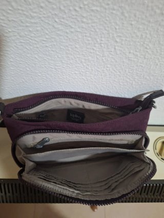 Bolso bandolera Kipling morado