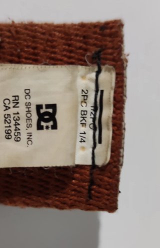 Cinturón DC Shoes Hebilla Marrón Logo