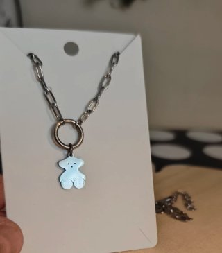 Cadena con oso inspiración Tous