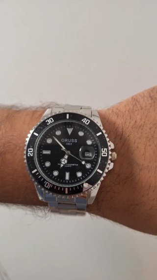 Reloj ORUSS negro – Con caja – Diseño deportivo