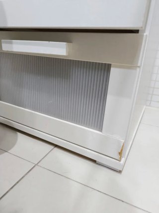 Cajonera de baño blanca