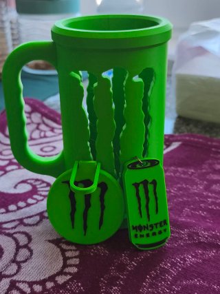 Porta Latas Monster 500ml Verde Claro