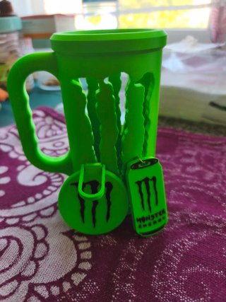 Porta Latas Monster 500ml Verde Claro