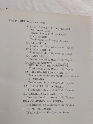 Obra completa de Pierre Benoit. Tomos 1,2,3 y 4