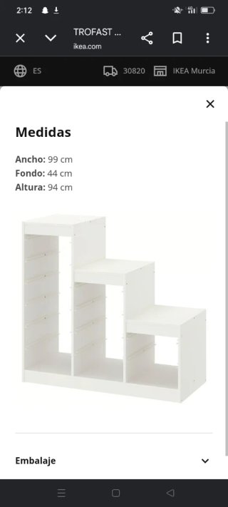 Mueble Escalera Blanco