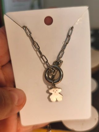 Cadena con colgante oso inspiración tous