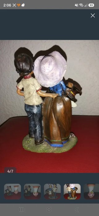 Figura de porcelana pareja