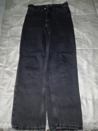 Pantalón vaquero Mango negro mujer