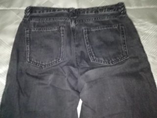 Pantalón vaquero Mango negro mujer