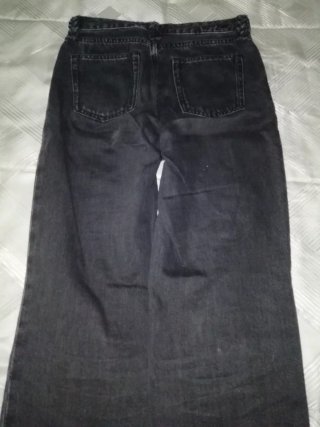 Pantalón vaquero Mango negro mujer