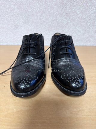 Mocasines de piel Latouche Negros y Plateados