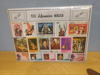 Lote 100 sellos FIL-ART Música