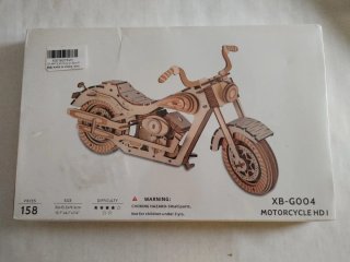 Puzzle 3D Moto Madera HD (158 piezas)