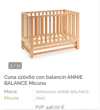 Cuna Micuna Annie Balance 120x60