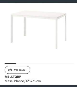 Mesa Comedor o cocina  Amplia Ikea Blanca