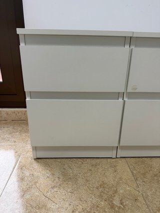Mesitas de noche Ikea blancas