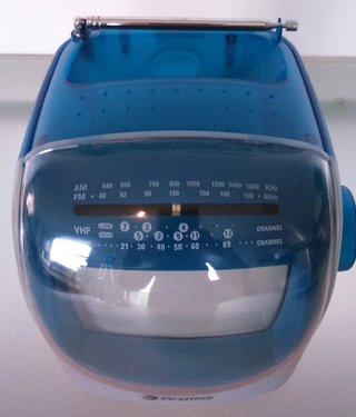 Mini TV y radio retro 1990 FIRSTLINE TVR800 Funcio