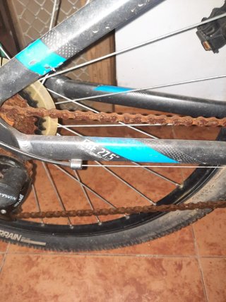 Bici MTB Negra y Azul