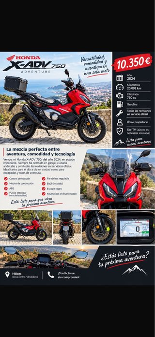 Honda X-ADV Adventure 2024 Roja