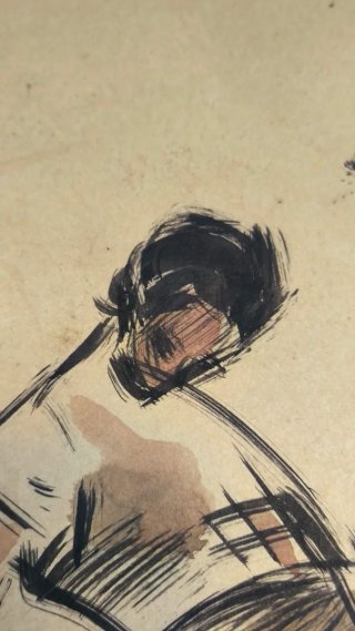 Dibujo original tauromaquia firmado Millán Llamas