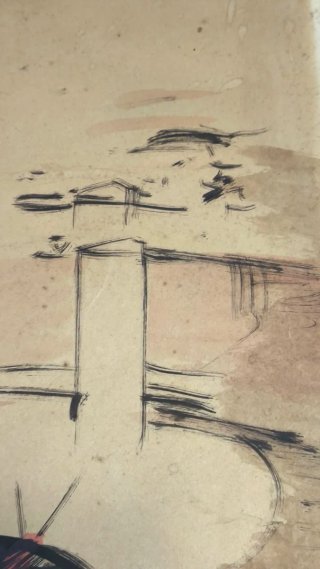Dibujo original tauromaquia firmado Millán Llamas