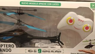 Helicóptero Apache RC con Luces