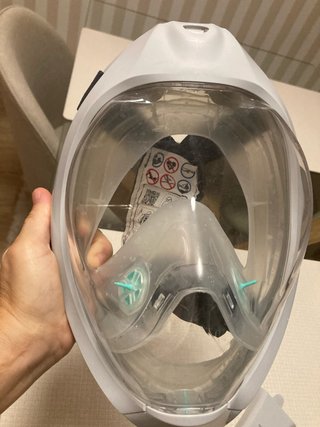 Máscara de snorkel con tubo