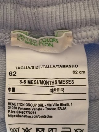 Pantalón bebé Benetton 3-6 meses