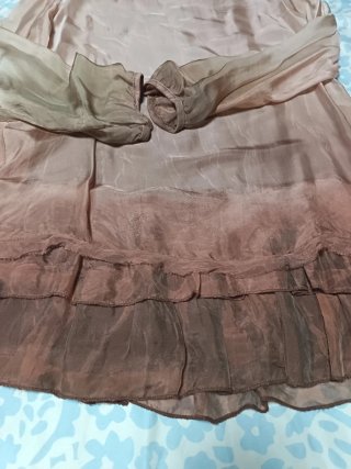 Vestido Polita rosa y marrón talla única