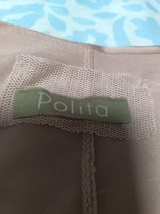Vestido Polita rosa y marrón talla única