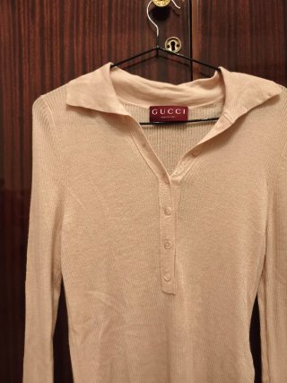 Jersey fino Gucci rosa palo