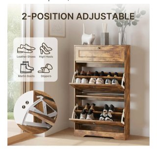 Zapatero Xbro Estrecho Madera 12 Pares