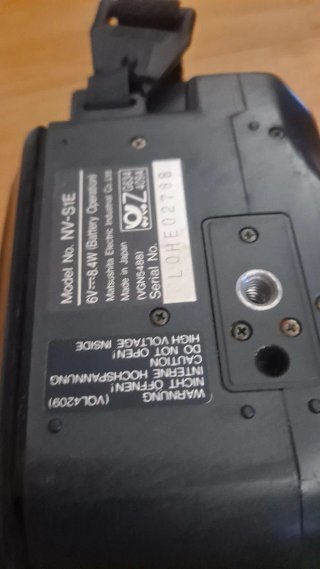 Videocámara Panasonic NV-S1E VHS-C Negra