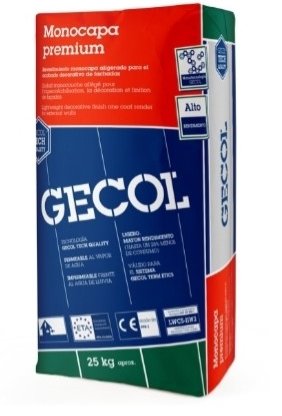 Saco Mortero Gecol Monocapa Premium 25kg