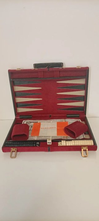 JUEGO DE MESA DE BACKGAMMON PORTATIL