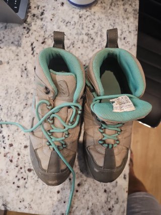 Botas de montaña Quechua niño beige/turquesa