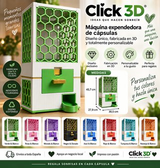Máquina expendedora de cápsulas Click 3D