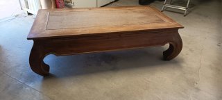 Mesa de centro rústica de madera