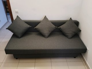 Sofá Cama Ikea Gris ALVDALEN
