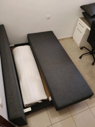 Sofá Cama Ikea Gris ALVDALEN