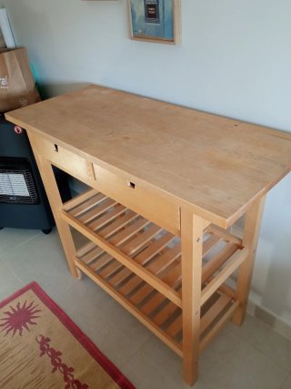 Carrito de cocina de madera Ikea Förhöja