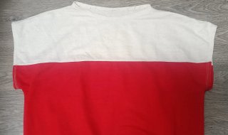 Camiseta Vintage Roja y Blanca Talla M, 3€!!